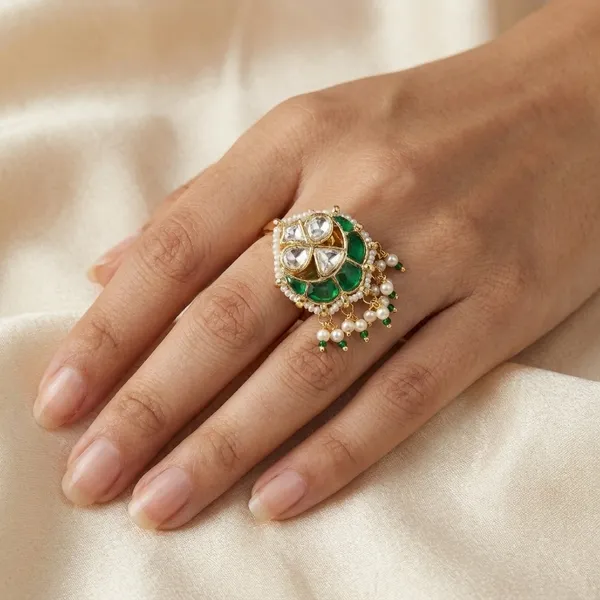 Traditional_Kundan_Meenakari_Adjustable_Ring_with_Pearl_Drops
