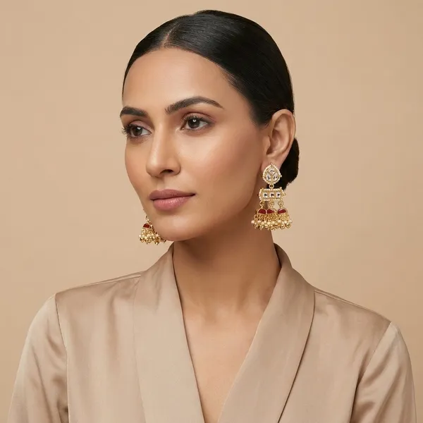 Traditional_Gold_Plated_Jhumka_Earrings_with_Ruby_and_Pearl_Detailing