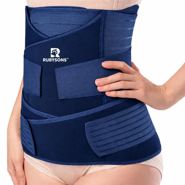 3_in_1_Post_Pregnancy_Abdominal_Belt_(Blue)