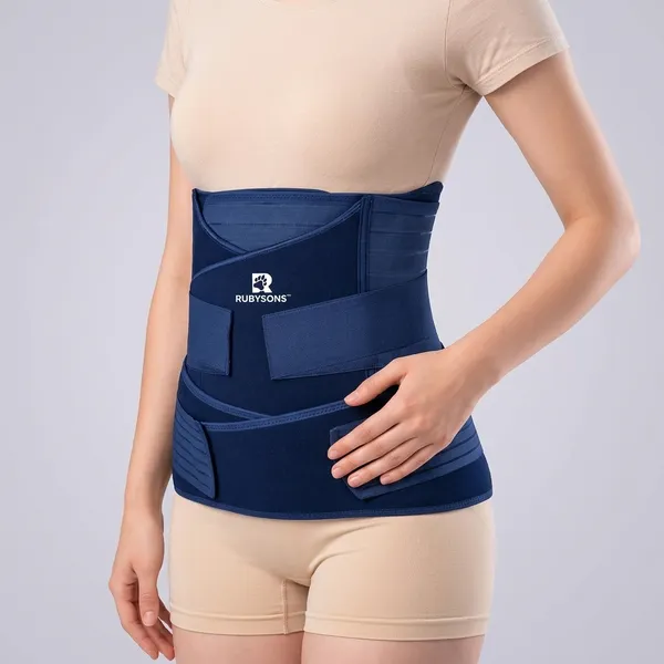 3_in_1_Post_Pregnancy_Abdominal_Belt_(Blue)