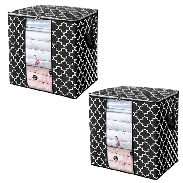 Pack_Of_2_|_Clothes_Cover_|_Multi_Use_Covers_Combo_|_Black