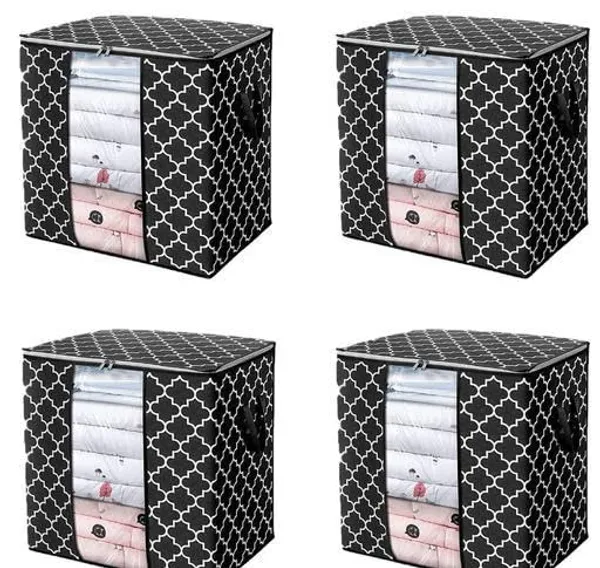 Pack_Of_4_|_Clothes_Cover_|_Multi_Use_Covers_Combo_|_Black