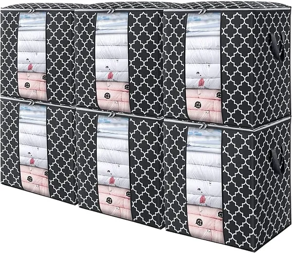Pack_Of_6_|_Clothes_Cover_|_Multi_Use_Covers_Combo_|_Black