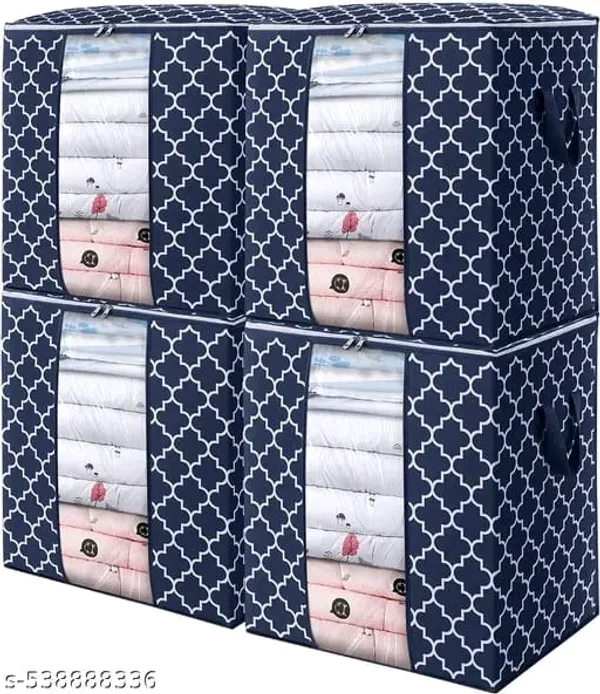 Pack_Of_4_|_Clothes_Cover_|_Multi_Use_Covers_Combo_|_Blue