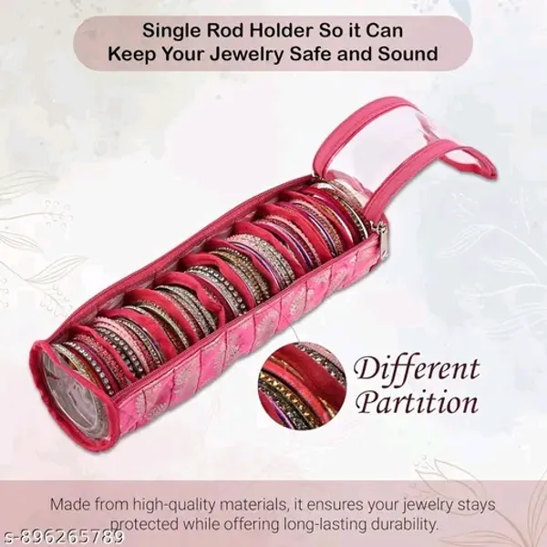 Premium_Bangles_Organisers_Storage_Box_With_10_Compartments_|_Gold_Jewellery_Pouch_&_Chudi_Case_Holder_For_Women_|_Printed_|_Pink