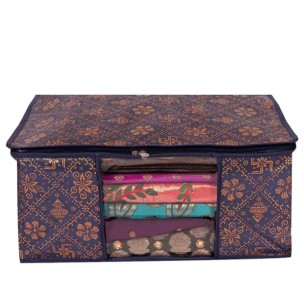 Premium_Quality_Combo_Offer_Saree_Cover_Storage_Bags_For_Clothes_|_Blue