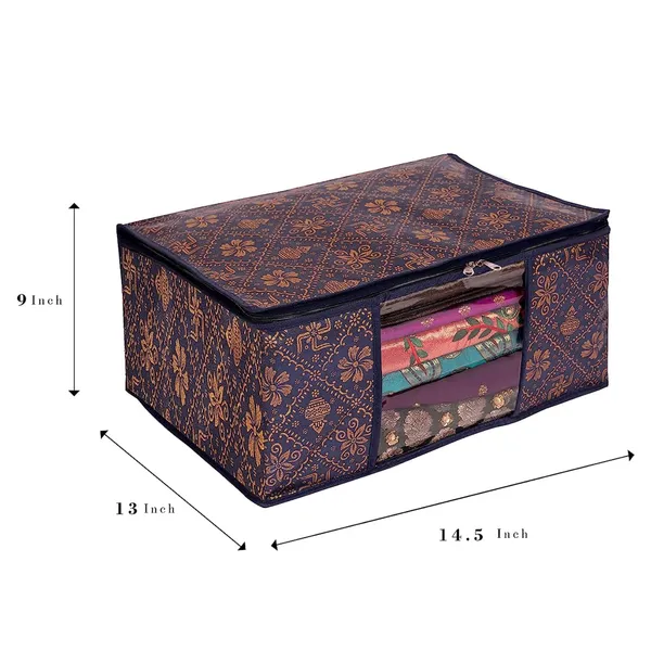 Premium_Quality_Combo_Offer_Saree_Cover_Storage_Bags_For_Clothes_|_Blue