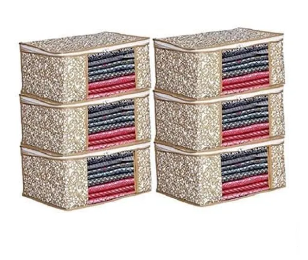 1-Compartment_Foldable_Fabric_Storage_Organizer_Box_-_Cream