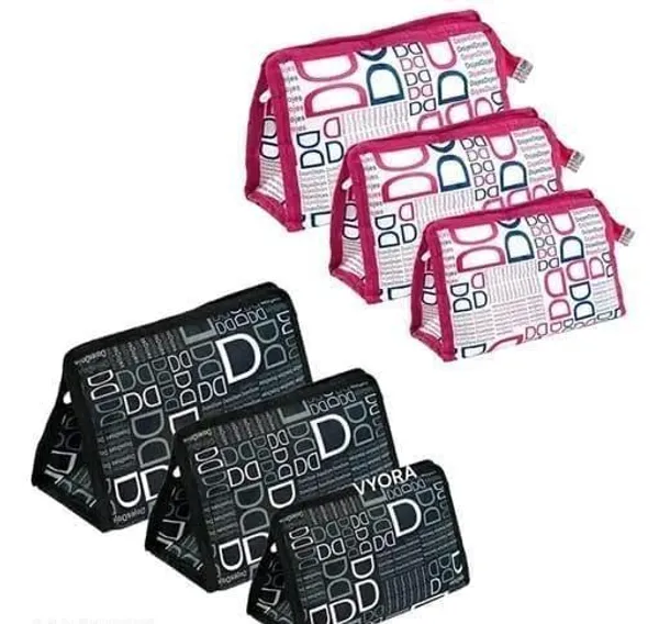 Combo_Multipurpose_Pouch/Makeup/Cosmetic/Shaving/Toiletry_|_Travel_Kit_Pouch_Bag_For_Men_And_Women_(Pack_Of_6)