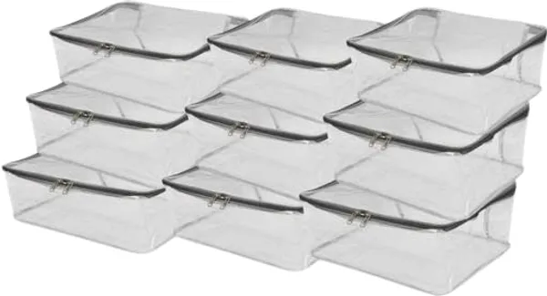 Pack_Of_9_|_Transparent_Plastic_Organizers_|_Grey