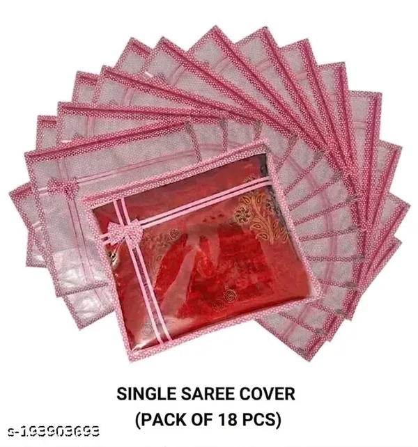 Pack_Of_18_|_Non_Woven_Single_Packing_Saree_Cover_Bag_With_Zip,_Cloth_Cover_|_Pink