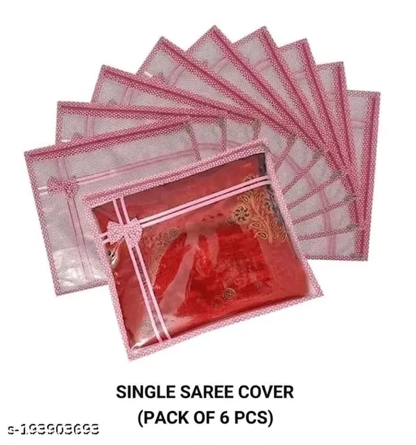 Pack_Of_6_|_Non_Woven_Single_Packing_Saree_Cover_Bag_With_Zip,_Cloth_Cover_|_Pink
