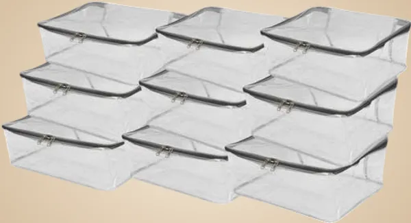Pack_Of_9_|_Transparent_Plastic_Organizers_|_Grey