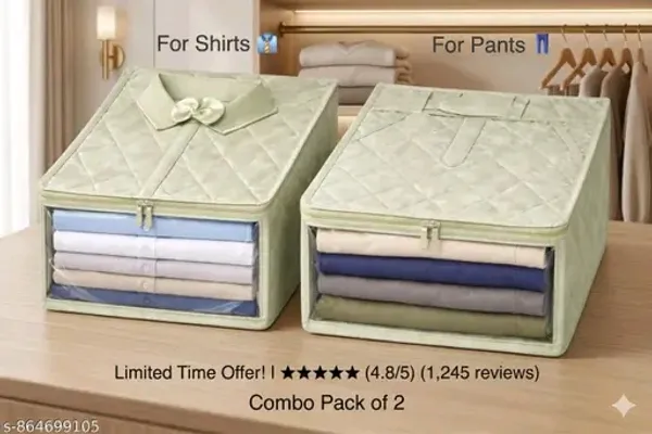 Pack_Of_2_|_Premium_Shirts_And_Pants_Cover_Storage_Box_Combo