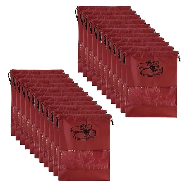 Pack_Of_12_|_Shoe_Bag_For_Travel_&_Storage_-_Organizer_For_Women_&_Men,_Accessories,_Shoe_Cover,_Pouches,_Essentials_(Maroon)