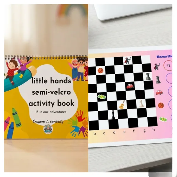 Educational_Puzzle_Activity_Book_Chess_And_Logic_Games_For_Kids_And_Little_Hands_Semi_Velcro_Activity_Book_15_In_1_Adventures_Pack_Of_2