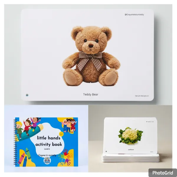 Educational_Photo_Flashcards_Set_For_Kids_Vocabulary_Learning_Cards_With_Real_Images_And_Little_Hands_Activity_Book_Level_1_Interactive_Learning_Book_For_Kids_And_Educational_Flashcards_Set_With_Realistic_Images_And_Language_Learning_Prompts_Pack_Of_3