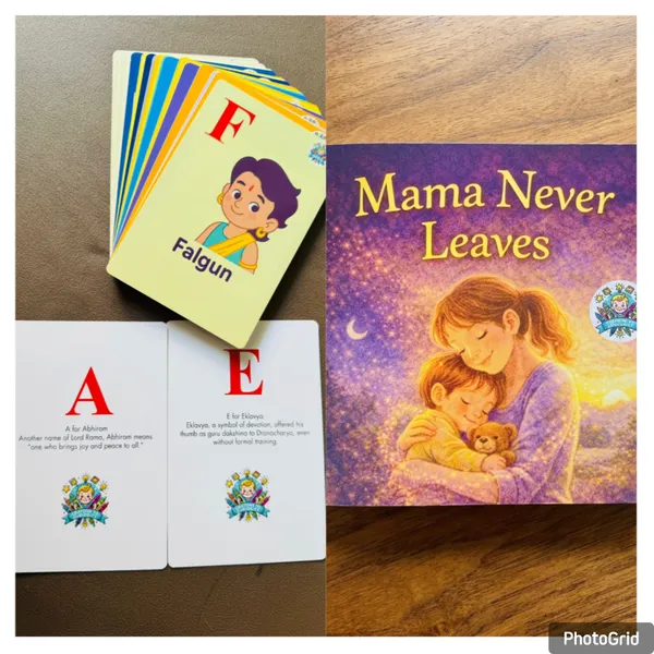 Mama_Never_Leaves_Children_Board_Book_And_My_First_Divine_Alphabet_Hindu_Mythology_Educational_Flash_Cards_And_Educational_Learning_Activity_Cards_Set_Color_The_Number_And_Match_The_Letters_And_Complete_Pattern_Pack_Of_2