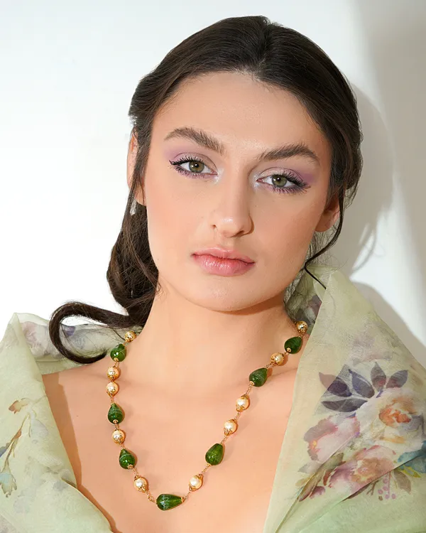 Basraa_Green_Pearl_Drop_Necklace