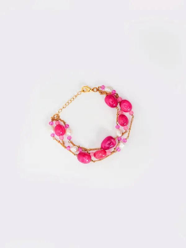 Premium_Rose__Agate_and_Pearl_Bracelet_for_Everyday_Elegance_&_Party_Styling