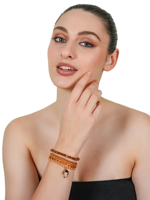 Elegant_Choco_Charm_Multi-Layer_Bracelet_Set