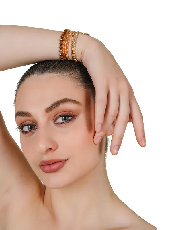 Elegant_Choco_Charm_Multi-Layer_Bracelet_Set