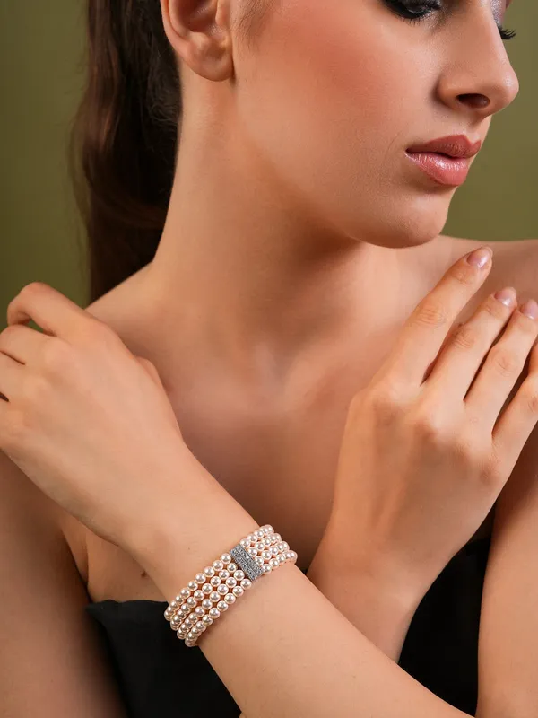 Celeste_Crown_Luxe_Pearl_Bracelet_with_Rhinestone_Clasp__|_Anniversary,_Rakhi_&_Birthday_Gift