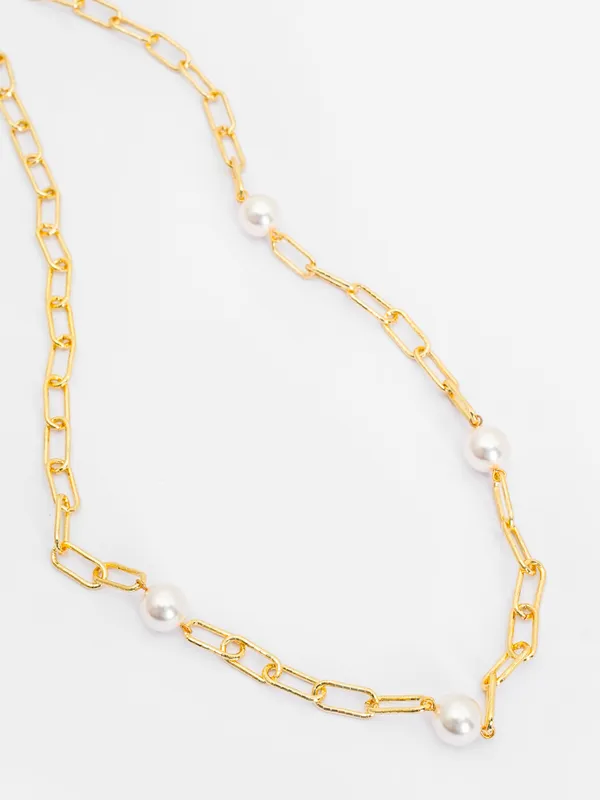 Basraa_Pearl_Link_Chain_Necklace_18K_Gold_Plated_Modern_Luxury