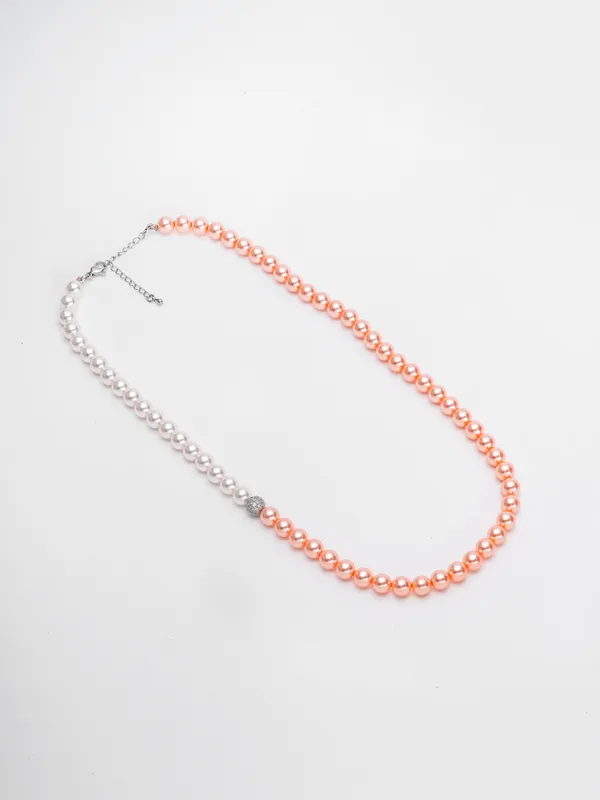 Basraa_Peach_Blush_Dual_Tone_Pearl_Necklace