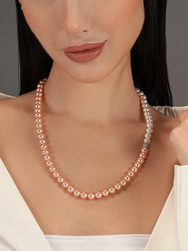 Basraa_Peach_Blush_Dual_Tone_Pearl_Necklace