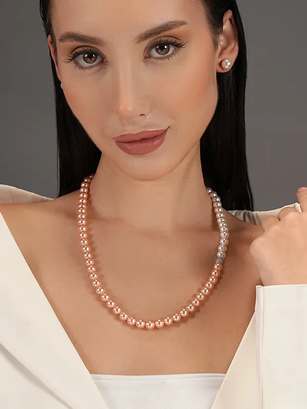 Basraa_Peach_Blush_Dual_Tone_Pearl_Necklace