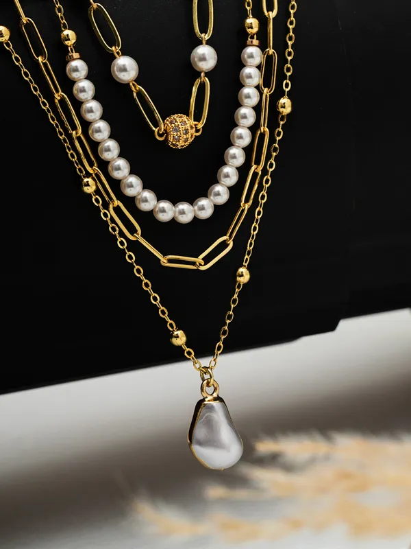 Basraa_Multi_Layer_Pearl_Amp_Gold_Drop_Necklace