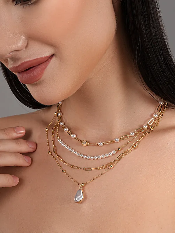 Basraa_Multi_Layer_Pearl_Amp_Gold_Drop_Necklace