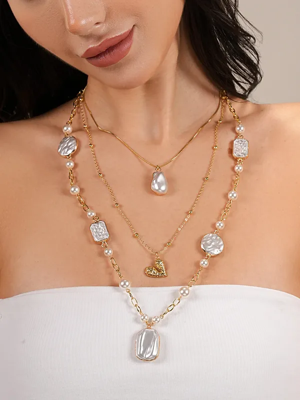 Basraa_Baroque_Pearl_Gold_Heart_Layered_Necklace_Luxe_Statement_Set