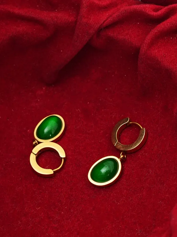 Emerald_Green_Aura_Drop_Earrings_18K_Gold_Plated_Stone_Dangles