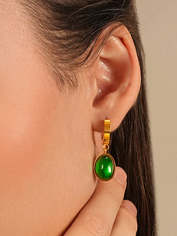 Emerald_Green_Aura_Drop_Earrings_18K_Gold_Plated_Stone_Dangles