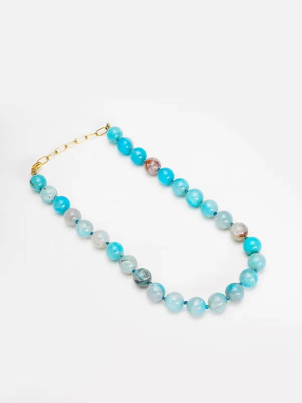 Ocean_Blue_Agate_Beaded_Necklace