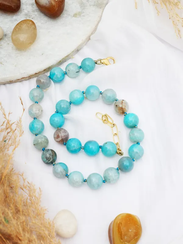 Ocean_Blue_Agate_Beaded_Necklace