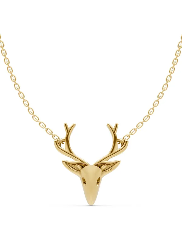 Basraa_92_5_Sterling_Silver_Deer_Motif_Gold_Plated_Pendant_Necklace