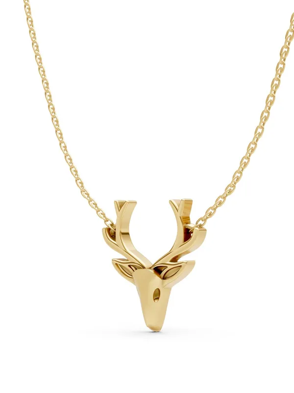 Basraa_92_5_Sterling_Silver_Deer_Motif_Gold_Plated_Pendant_Necklace