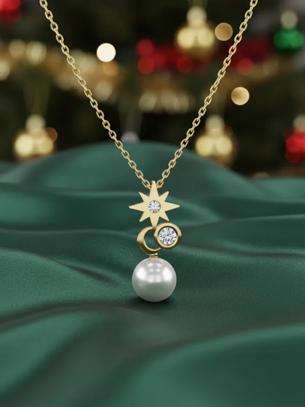 Basraa_92_5_Sterling_Silver_Star_Moon_Pearl_Pendant_Necklace