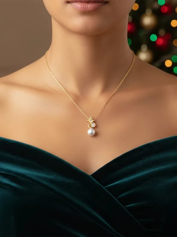 Basraa_92_5_Sterling_Silver_Star_Moon_Pearl_Pendant_Necklace