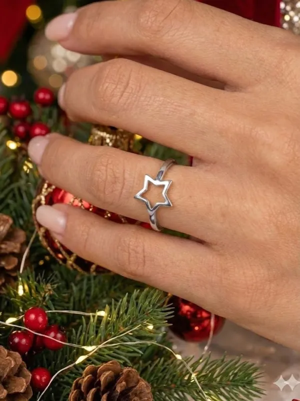 Basraa_92_5_Sterling_Silver_Star_Outline_Ring_For_Women