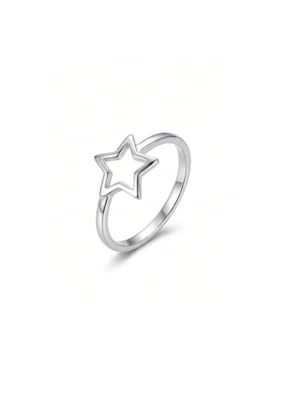 Basraa_92_5_Sterling_Silver_Star_Outline_Ring_For_Women
