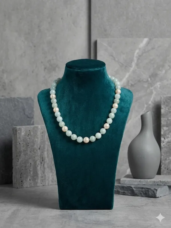 Aqua_Blue_Agate_and_Pearl_Necklace_