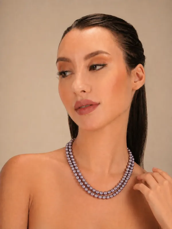 Lavender_Pearl_Double_Layered_Necklace