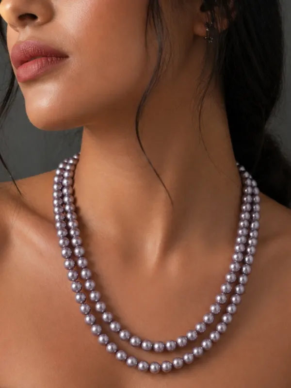 Lavender_Pearl_Double_Layered_Necklace