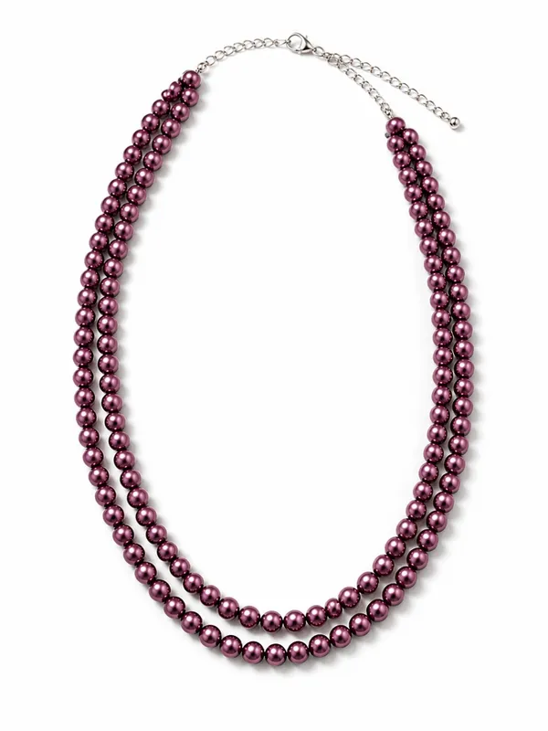 Plum_Pearl_Double_Layered_Necklace_