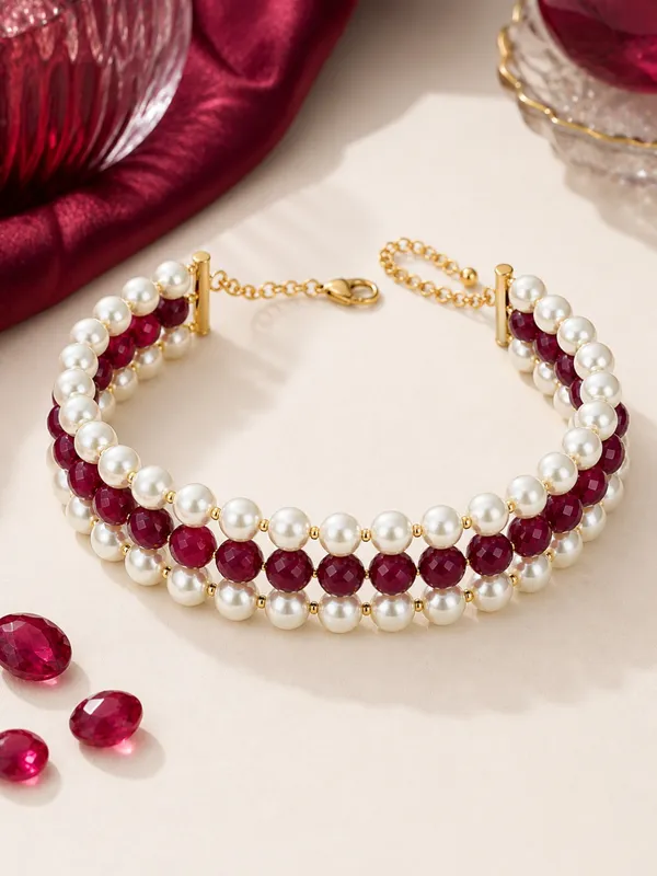 Ruby_Pearl_Statement_Choker_Necklace