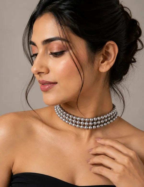 Three-Strand_Grey_Pearl_Choker